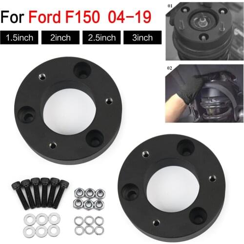 For 2004-2019 Ford F150 2WD and 4WD 2PCS 1.5"/ 2"/2.5"/3" Front Leveling Lift Kit
