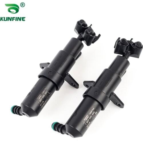 Car Headlight Washer Nozzle Car Headlamp Cleaning Jet for Skoda 2007-2017 OEM No. 1Z0 955 965A 1Z0955965A 1Z0 955 966A 1Z0955966