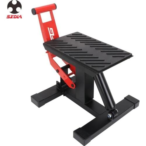 JFG Motorcycle Hydraulic Repair Lift Stand Stool Seat For Honda Yamaha Suzuki Kawasaki MX Unicersal Pit Bike