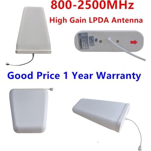 Outdoor LPDA Antenna high gain 800-2500MHz GSM 2G 3G 4G Log Periodic Antenna External Antenna For Mobile Phone Signal Booster