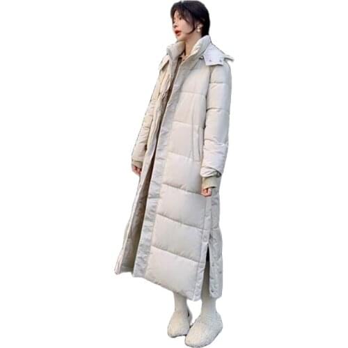 2020 New Winter Women Jacket X-long Hooded Cotton Padded Female Winter Coat Womens Clothing High Quality Warm Parkas