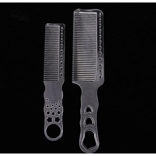 Plastic Flattop Hair Cutting Comb Barber Hairdresser Clipper Comb Fine Tooth