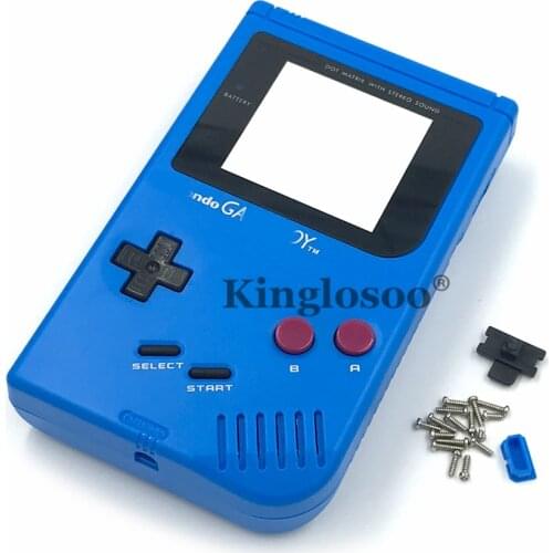 Full set Pre-cut IPS Shell case Replacement kits for GameBoy Classic GB GBO DMG-01 Housing cover Glass Screen Mod lens Button