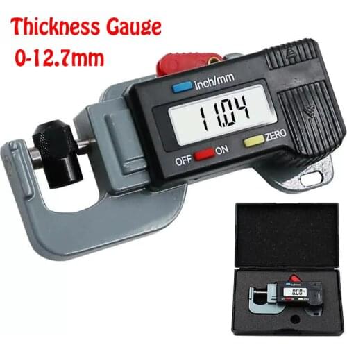 Portable Precise Digital Thickness Gauge Meter Metal Tester Micrometer 0 to 12.7mm 0.01mm leather paper thickness meter