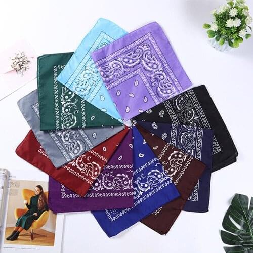 Unisex Cotton Blend Hip Hop Bandana Headwear Hair Band Scarf Neck Wrist Wrap Band Magic Head for Riding Cycling Yoga Outdoor