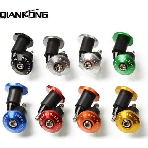 7/8" 22mm/25mm motorcycle Handle Bar grips Ends blue color Motorbike Handlebar Grips Ends have 5 colors option