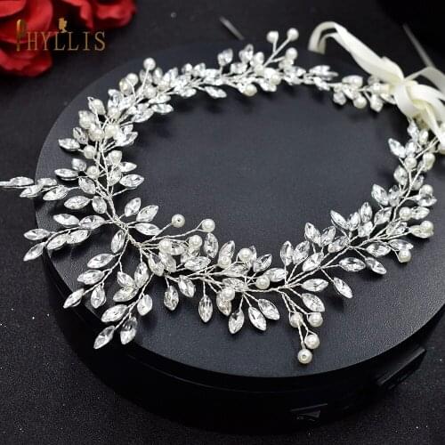A301 Rhinestone Headwear Wedding Headband for Bride Women Tiara Bridal Headpieces Hair Jewelry Accessories Dressing Accessory