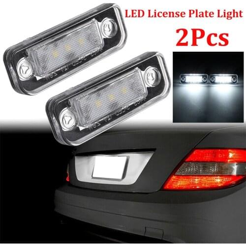 LED License Plate Light Lamp Error Free For Mercedes Benz W203 5D W211 W219 R171