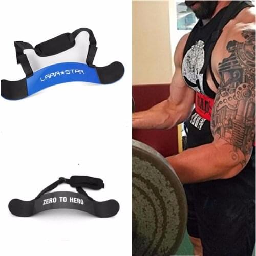 Weight lifting Arm Blaster Adjustable Bodybuilding Bomber Bicep Curl Triceps Muscle Training Fitness Gym Equipment