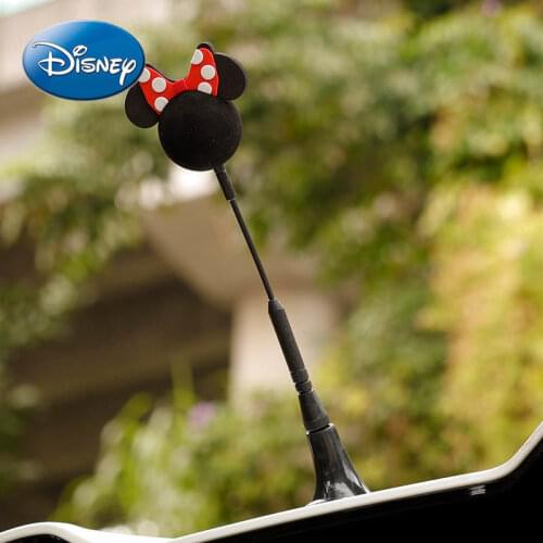 Disney Mickey Mouse Minnie Car Cute Wireless Modification Universal Accessories Antenna Doll Roof Decoration Fan
