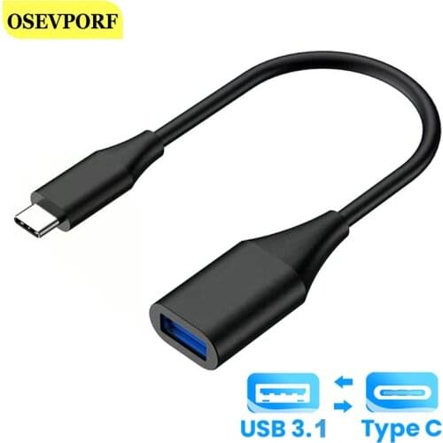 USB C Adapter OTG Cable Type C to USB 3.0 Thunderbolt 3 OTG Type-C Adapter for Samsung Huawei One Plus MacBook USBC OTG Adapter
