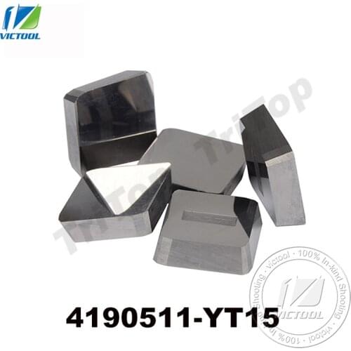 10 pcs/lot 4190511 YT15 tungsten Square Carbide inserts High quality for The cutterhead of CNC Milling Machine Free Shipping