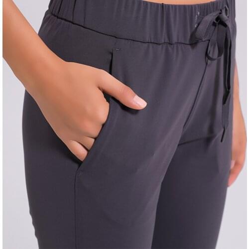 NWT Women Workout Workout Joggers Butter Soft ElasticFabric Yoga Pants with Two Side Pockets Outdoor Sports Tights