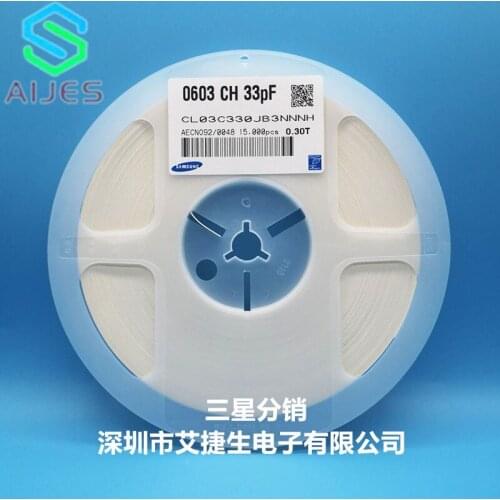 0201 33pF(330) ±5% 25V 50V SMD capacitor CL03C330JA3ANNC CL03C330JA3ANNH CL03C330JA3GNNC CL03C330JA3GNNH CL03C330JB3ANNC CL03C33