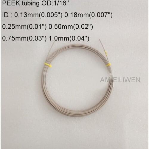 1/16 inch LC Liquid Chromatogram PEEK Tubing Hplc Capillary line 1/16‘’ connecting pipe Polyether ether ketone connector tube