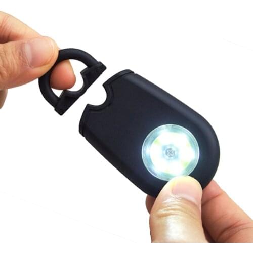1 Set Outdoor Self Defense Siren Safety Alarm Keychain with LED Light 125DB Personal Siren