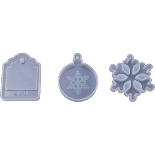 1pcs Snowflake Listed Pendant Silicone Resin Mold Crystal Epoxy Mould For DIY Charms Jewelry Accessory Decorations Making Tools