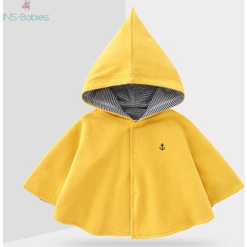 2020 NEW Korean Children Autumn And Spring Cape Baby yellow clothes for mother BABY girls Outwear coats Jacket For Kids girls