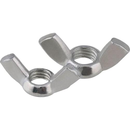 3/8-16 DIN315 Zinc Plated Carbon Steel Hand Twist Butterfly Wing Nut 30pc/lot