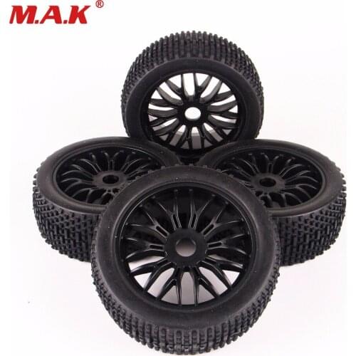 4PC/Set 1/8 Scale RC Off-Road Buggy Car Small Block Tire Tyre & Wheel 22046-26005 For HSP HPI 1:8 RC Off-Road Racing Car