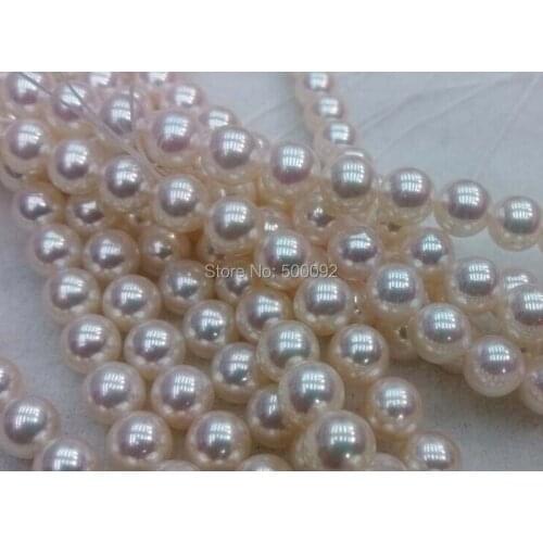 AAA High quality 7.5-8mm round Akoya Losse pearls strands free shipping