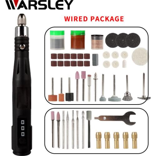 18V Wireless Multifunction Engraving Pen Mini Drill Rotary electrical tool With Grinding Accessories Set Pen For Dremel tools