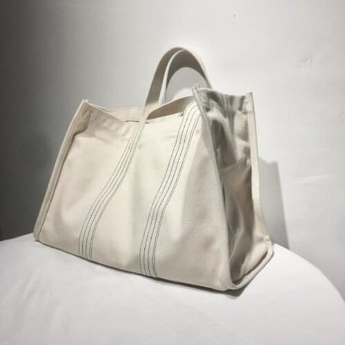 Large Capacity Simple French Pink Small Female Bag Women 2021 Ins Canvas Bag Korean Shoulder Bag Simple Versatile Handbag Bags