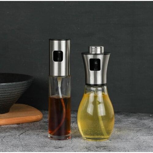 BBQ Barbecue Cooking Tool Spray Bottle Oil er Oiler Pot Can Cookware Kitchen Glass ABS Olive Pump