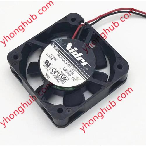 Nidec U40X12NSZ7-51 K09 DC 12V 0.04A 40x40x10mm 2-wire Server Cooling Fan