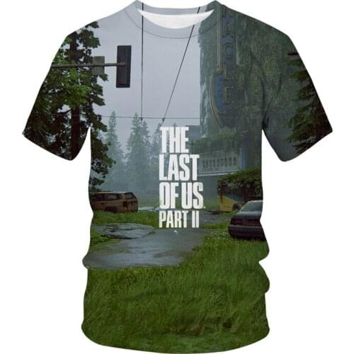 Game T-shirt The Last Of Us 3D Print Streetwear Men Women Casual Fashion O-Neck Short Sleeve T Shirt Hip Hop Tees Tops Clothing