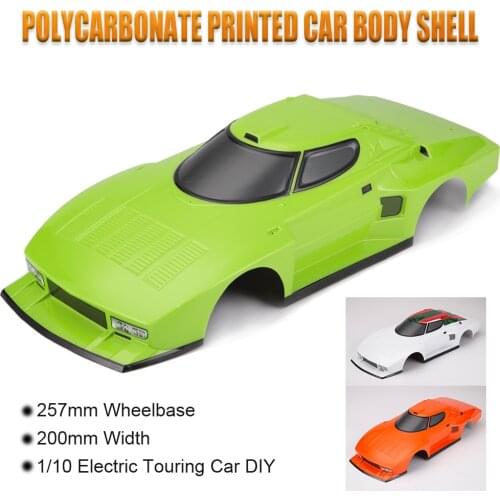 Killerbody 48309 RC Car Body Shell for 257mm Wheelbase 1/10 Electric Touring Car Frame Printed Body Imitate Lancia Stratos 1977
