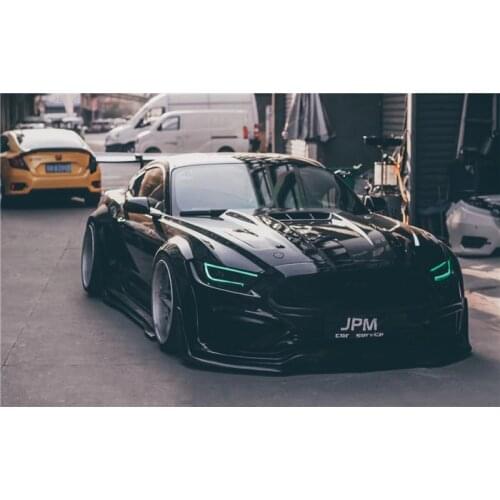 Suit For Mustang Ford Refitting Robot Third Generation Wide Body Surround Kit, Front Bar, Rear Bar and Tail Wing