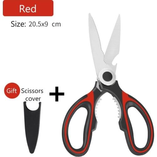 Kitchen Scissors Shears Tool Meat Vegetable Seafood Clippers BBQ Scissors Opening Bottle Multifunction Cutting Knife 2021 Gadget