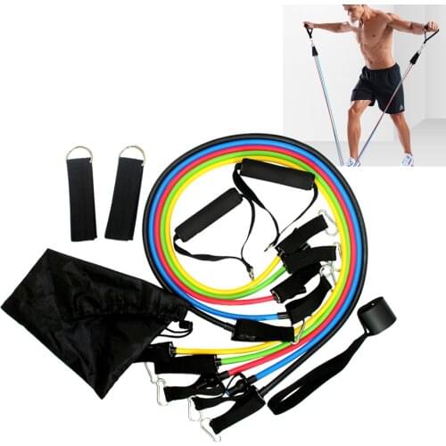 Home Gym Multi Function Latex Resistance Crossfit Training Exercise Yoga Tubes Pull Rope,Rubber Expander Elastic Bands Fitness