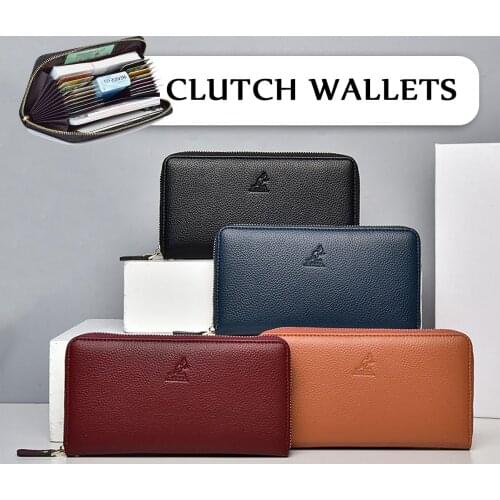 Men Wallet PU Leather Long Clutch Bag Large-capacity Fashion Wallet Card Bag New Holder Bag With Coin Pocket Zipper Men Purses