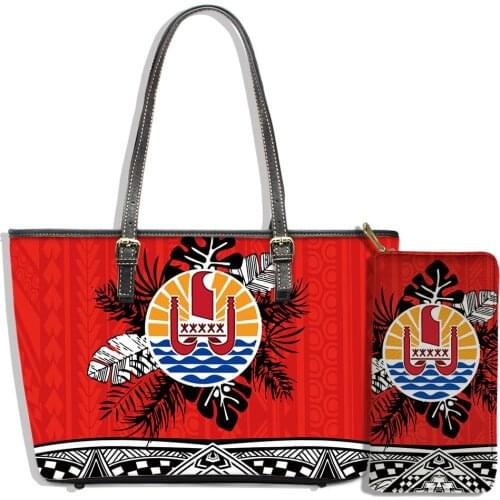 Handbag And Purse Set Bohemia Tribal Printed Women Clutch Wallets Totes Femme2021 Large Leather Wholesale Free Drop Shipping
