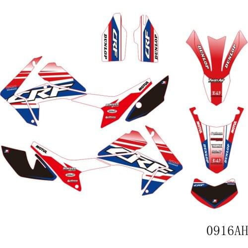 Full Graphics Decals Stickers Motorcycle Background Custom 3M For HONDA CRF250L CRF 250L 2012 2013 2014 2015 2016 2017 2018