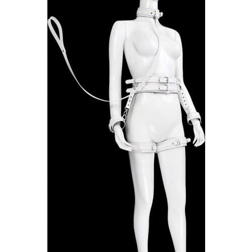 SM Couple Leather Sexy Neck Sleeve Sexual Toy Adult Sexy Toy Handcuffs for Sex Sex Tools for Couples Sex Handcuffs Restraints