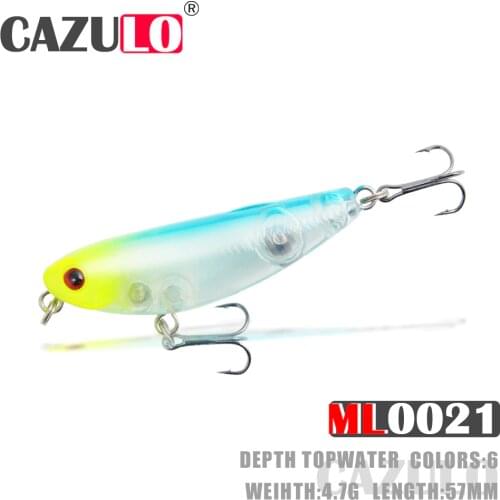 Floating Pencil Fishing Lure Accesorios Weights 4.7g 57mm Baits Topwater Wobblers De Pesca Articulos For Pike Fish Tackle Leurre