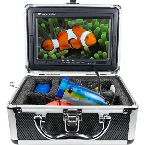 Underwater 15/30/50m Depth Fish Finder 7" LCD Video Lce Fishing Camera DVR Recorder