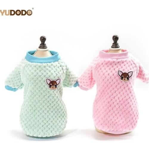 Cute Small Dog Clothes Winter Warm Fleece Dog Clothing Pet Puppy Cat Coat Jackets For For Chihuahua Yorkies Pug S-2XL