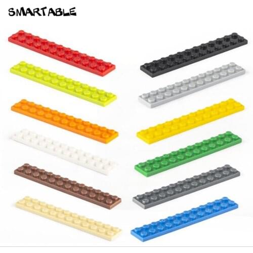 Smartable Plate 2X12 Building Blocks MOC Parts DIY Toys For Kid Educational Creative Compatible Major Brands 2445 Toys 28pcs/lot