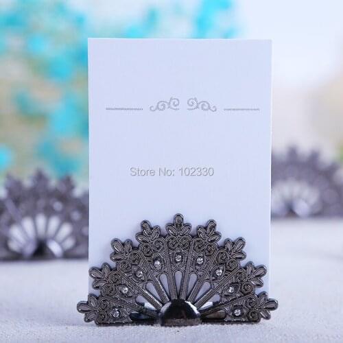 Wedding peacock seat clips seating name place Table Name Card Clip Party Seat Holder Reception Favor Table Decoration S2017109