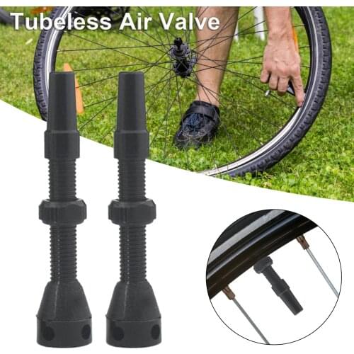 2pcs Vacuum Tire Valve Tubeless Air Valve Aluminum Alloy Cap Anti-Tire Repair Fluid Backflow for Road Bikes MTB Tubeless Valve