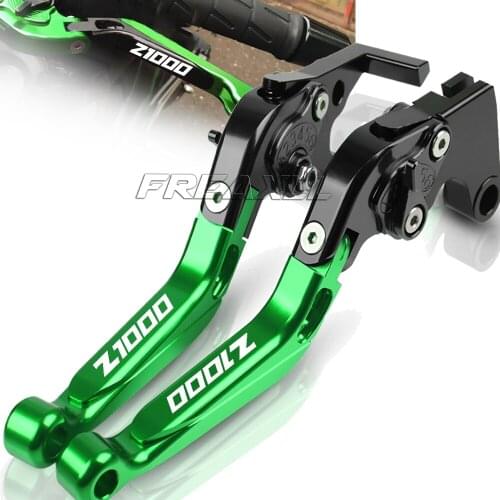 Withot LOGO Z 1000 Laser Motorcycle Adjustable Folding Extendable Brake Clutch Levers For KAWASAKI z1000 2003 2004 2005 2006