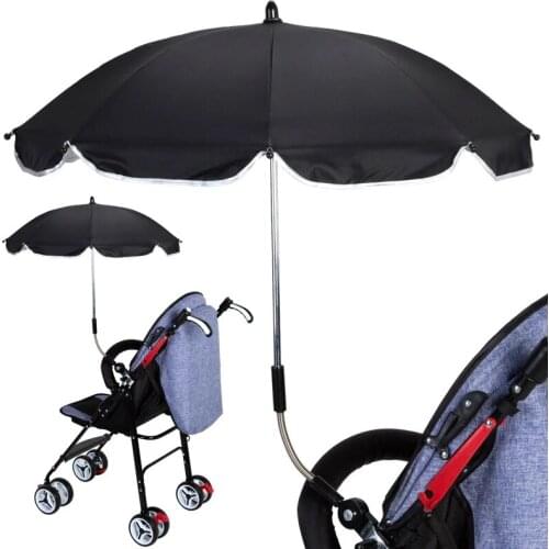 1pcs Detachable Baby Stroller Umbrella Adjustable Pram Baby Stroller Cover UV Rays Sun Shade Parasol Rain Protecter Outdoor Tool