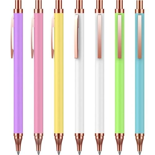 200pcs/lot Multi color metal ball pen High quality stainless steel promotional ballpoint pen with customer laser logo