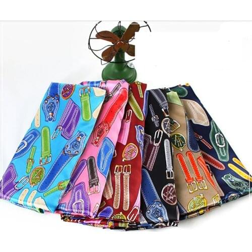 HLQON watches print satin fabric soft comfortable cloth tissue for women beach dress,scarf, dress, patchwork tissue 150cm width