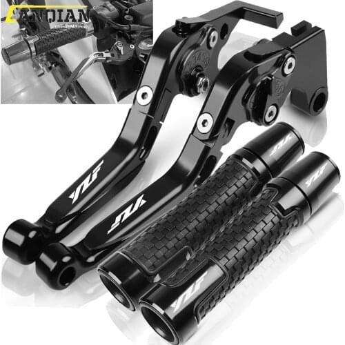 For YAMAHA YZFR1 YZF R1 YZF-R1 1998 Motorcycle Accessories Adjustable Foldable Brake Clutch Levers Handlebar Handle Grips Ends