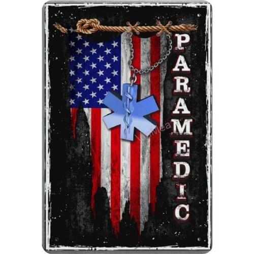 Paramedic Retro Metal Tin Sign Plaque Poster Wall Decor Art Shabby Chic Gift